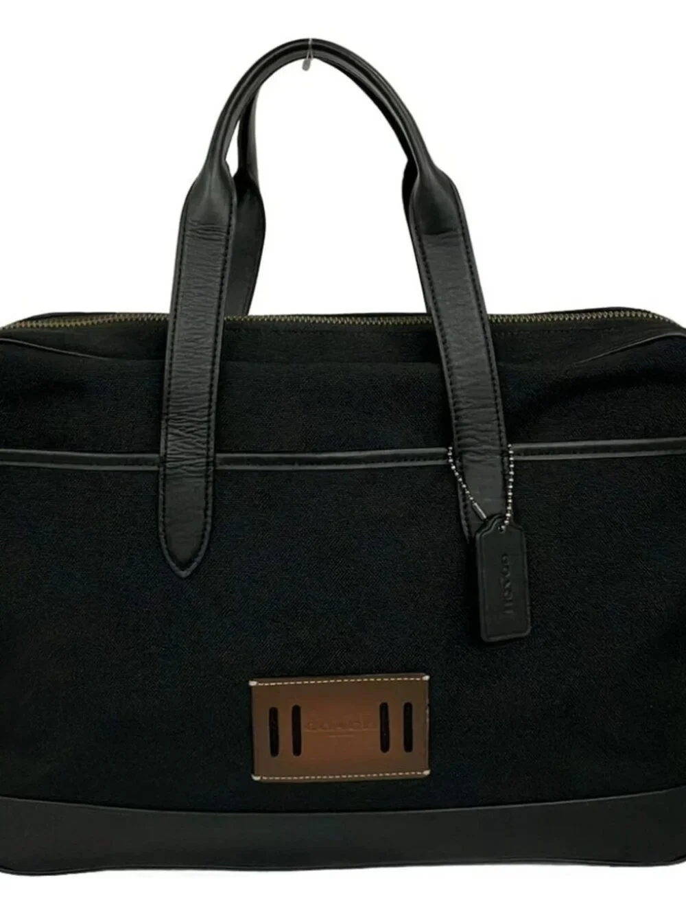 COACH Hamilton Bag in Cordura F31277 Black Cordura Nylon Leather Business Bag